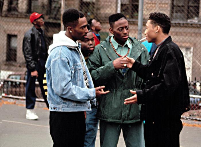 JUICE, Tupac Shakur, Jermaine Hopkins, Omar Epps, Khalil Kain, 1992.