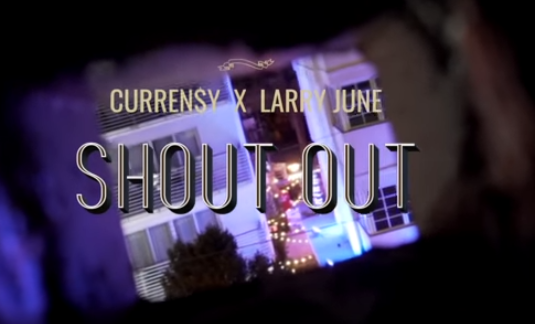 Curren$y drops his new official music video called "Shout Out" featuring Larry June.