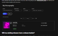 tunecore release tracker